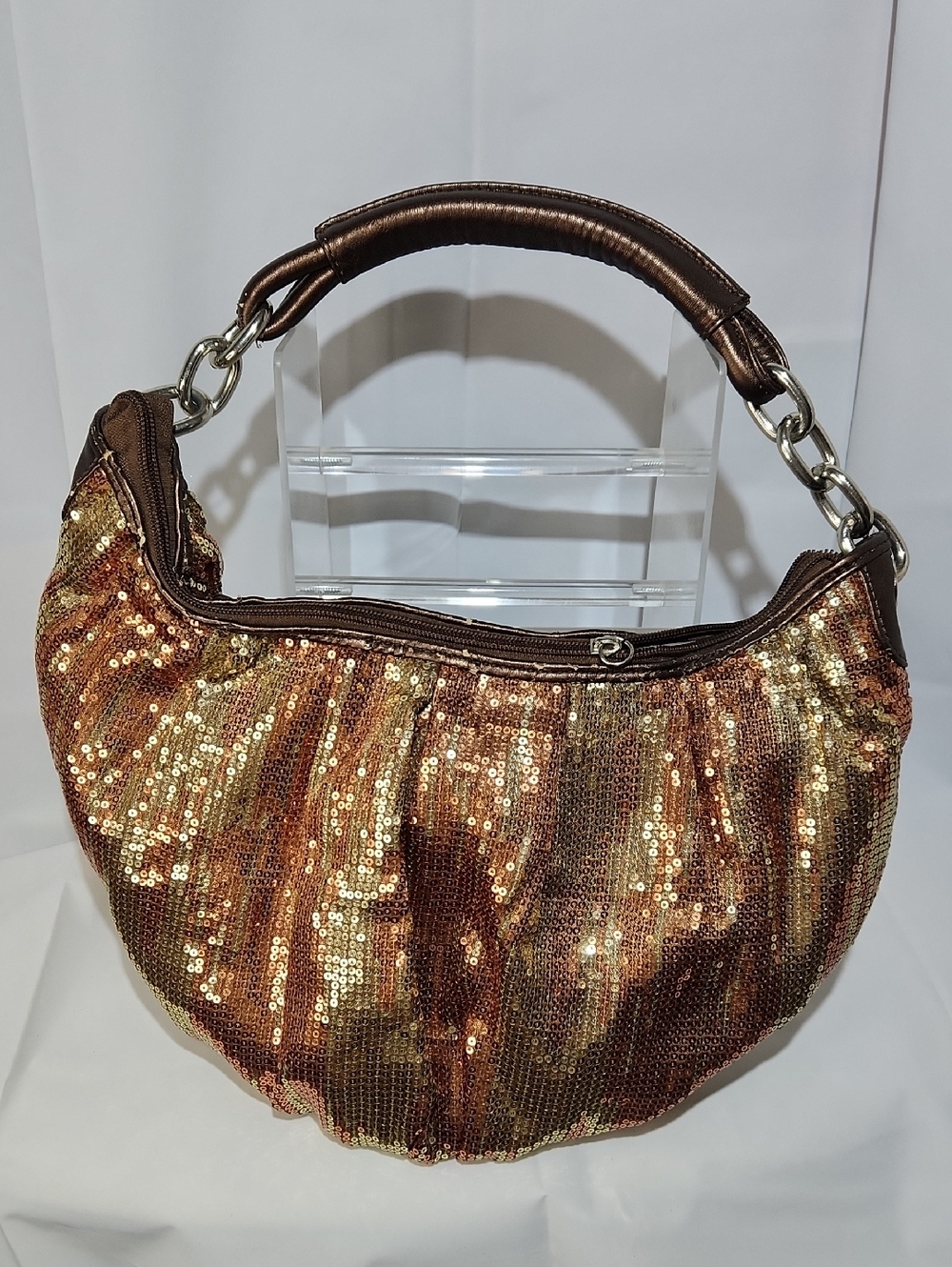 Vintage KGB Studio Gold/Copper Sequin Hobo Bag/Purse